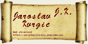 Jaroslav Kvrgić vizit kartica